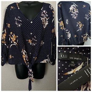 JXL - NEW! Super Cute Printed Blouse
